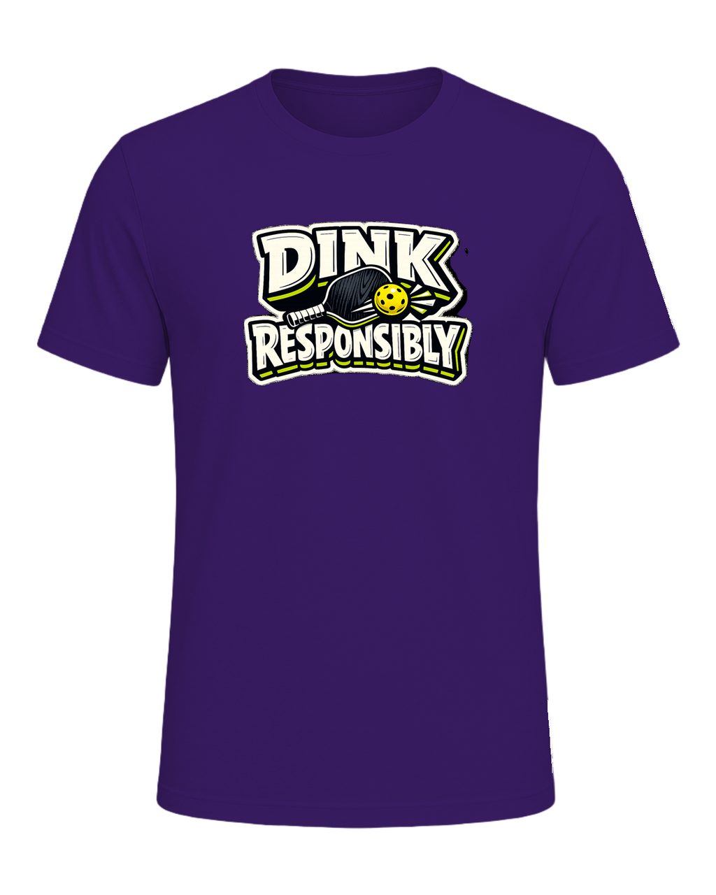 Dink Responsibly Tee — Team Purple