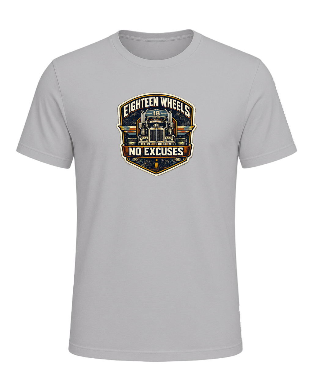 Eighteen Wheels No Excuses Tee — Athletic Heather