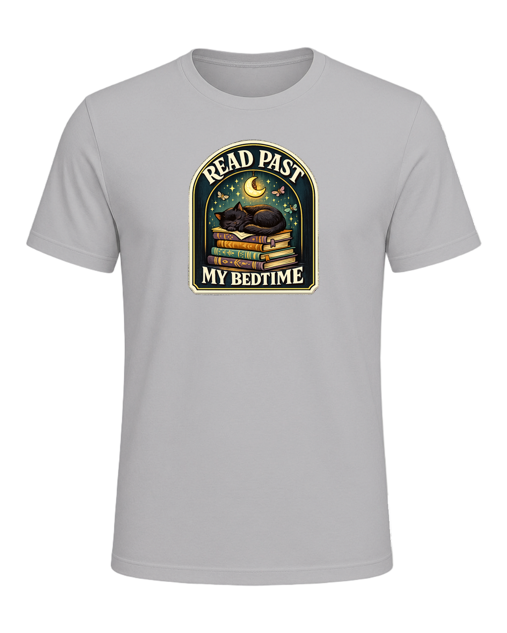 Read Past My Bedtime Tee — Athletic Heather
