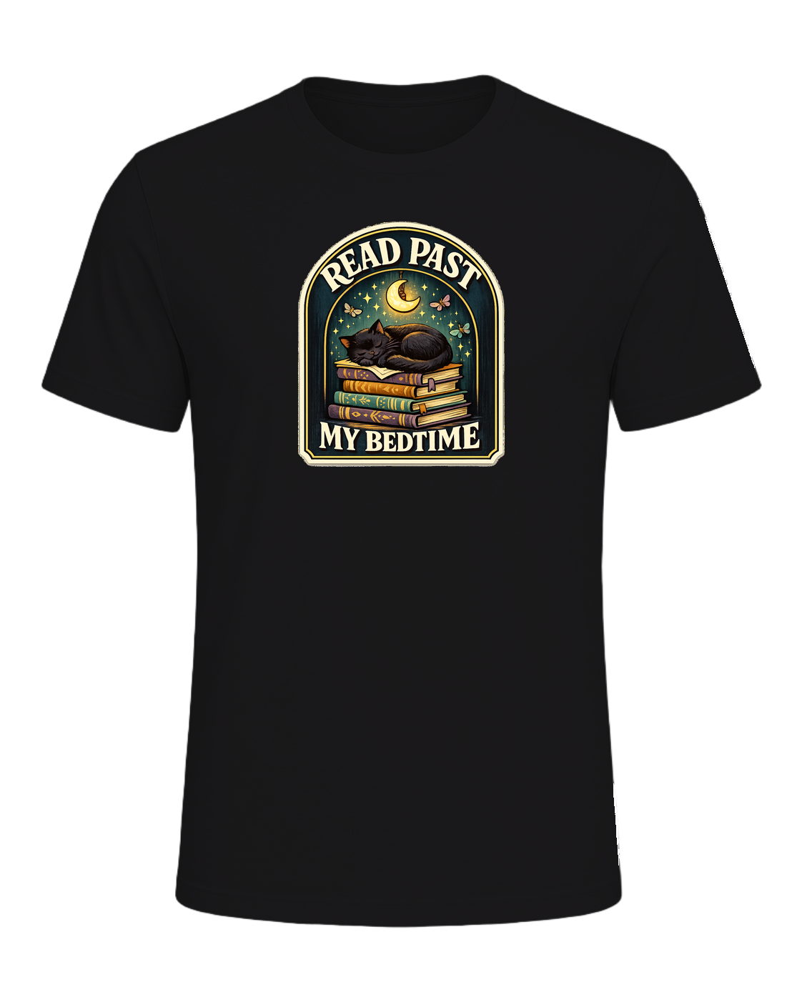 Read Past My Bedtime Tee — Dark Grey Heather
