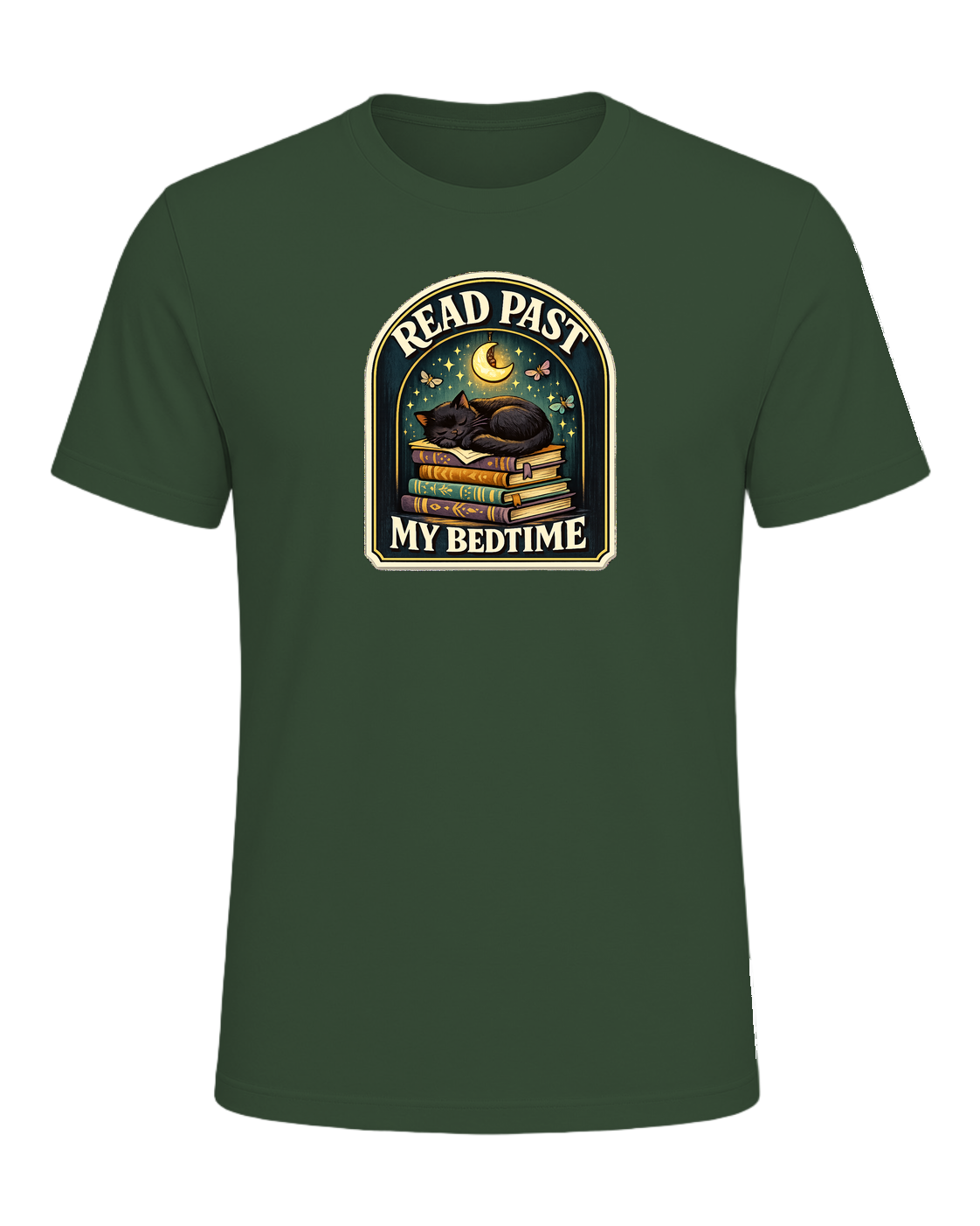Read Past My Bedtime Tee — Heather Forest