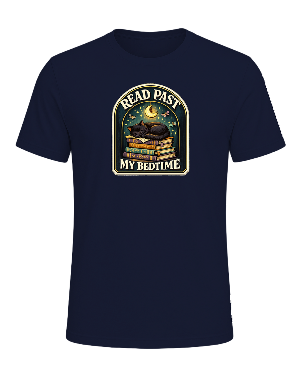 Read Past My Bedtime Tee — Navy