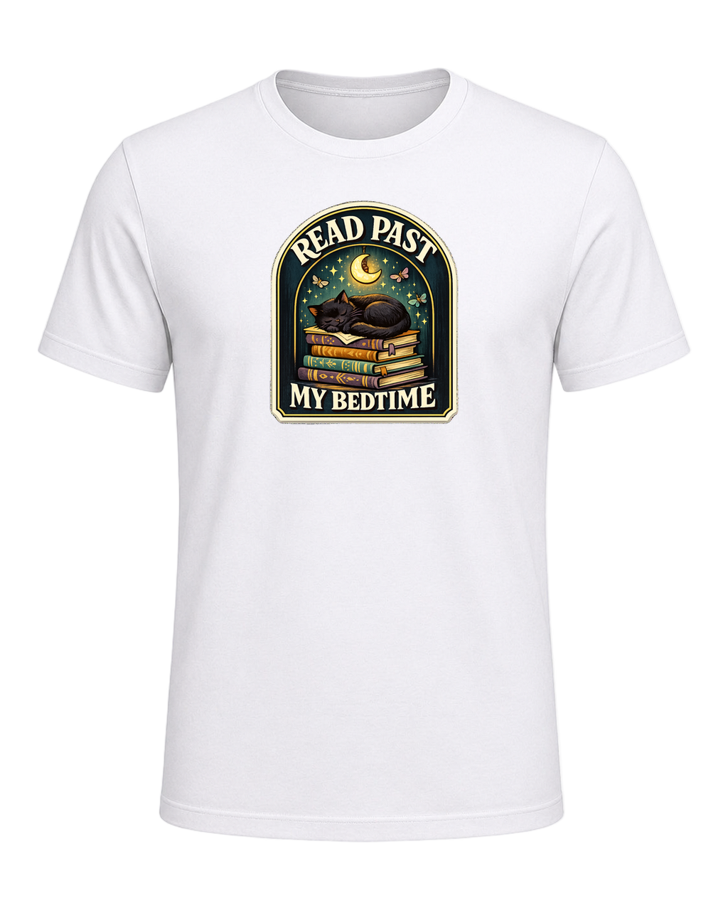 Read Past My Bedtime Tee — White