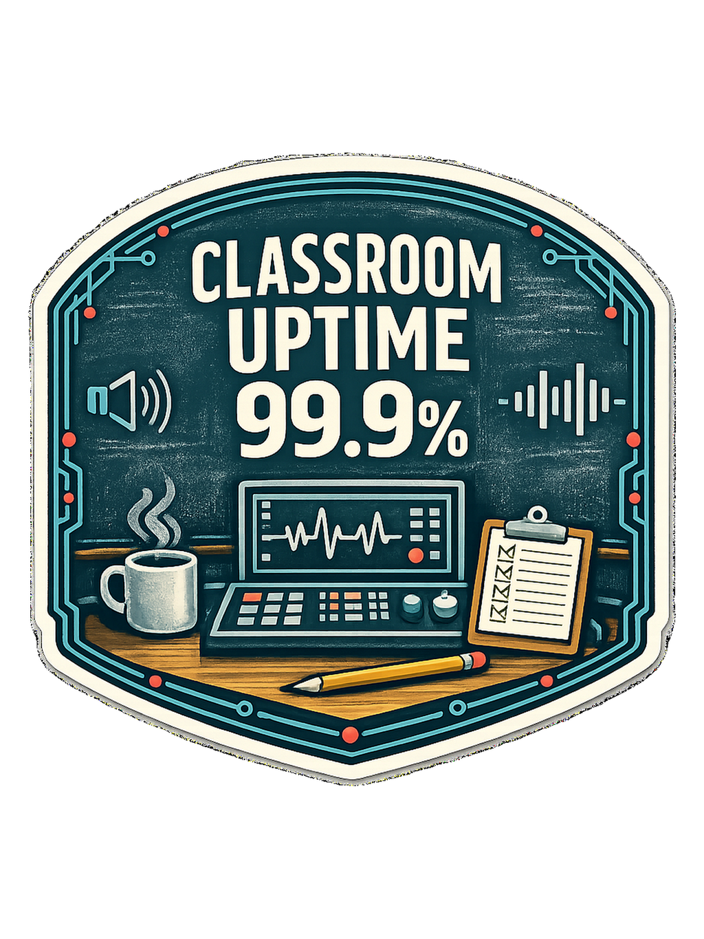 Classroom Uptime 99.9% Tee