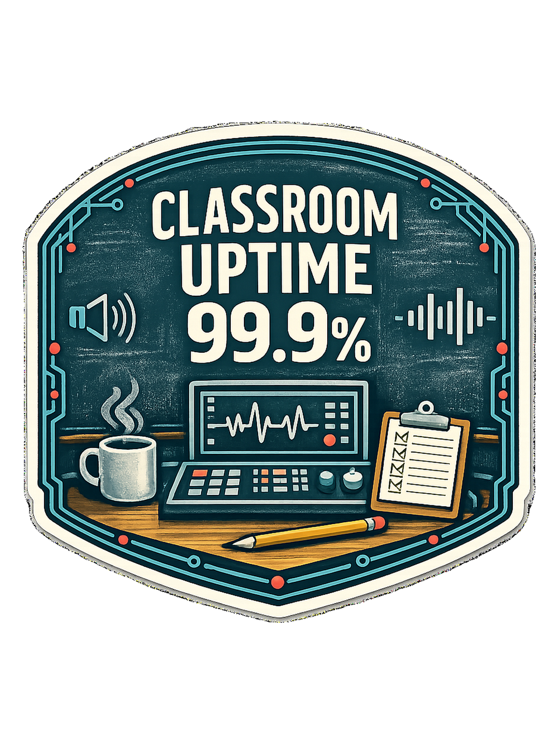 Classroom Uptime 99.9% Tee