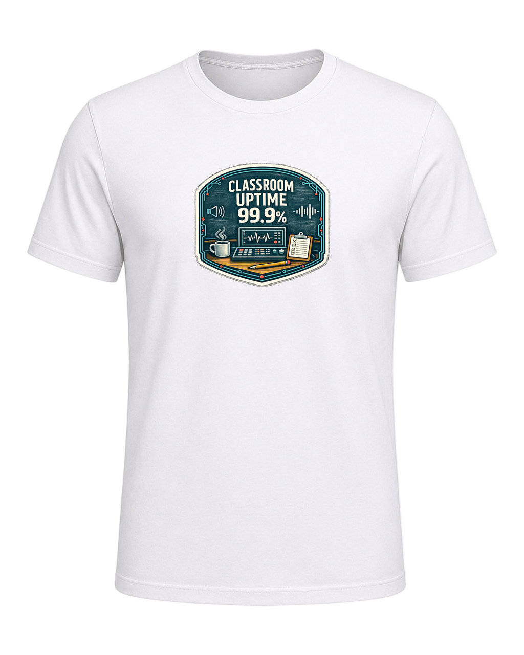 Classroom Uptime 99.9% Tee — White