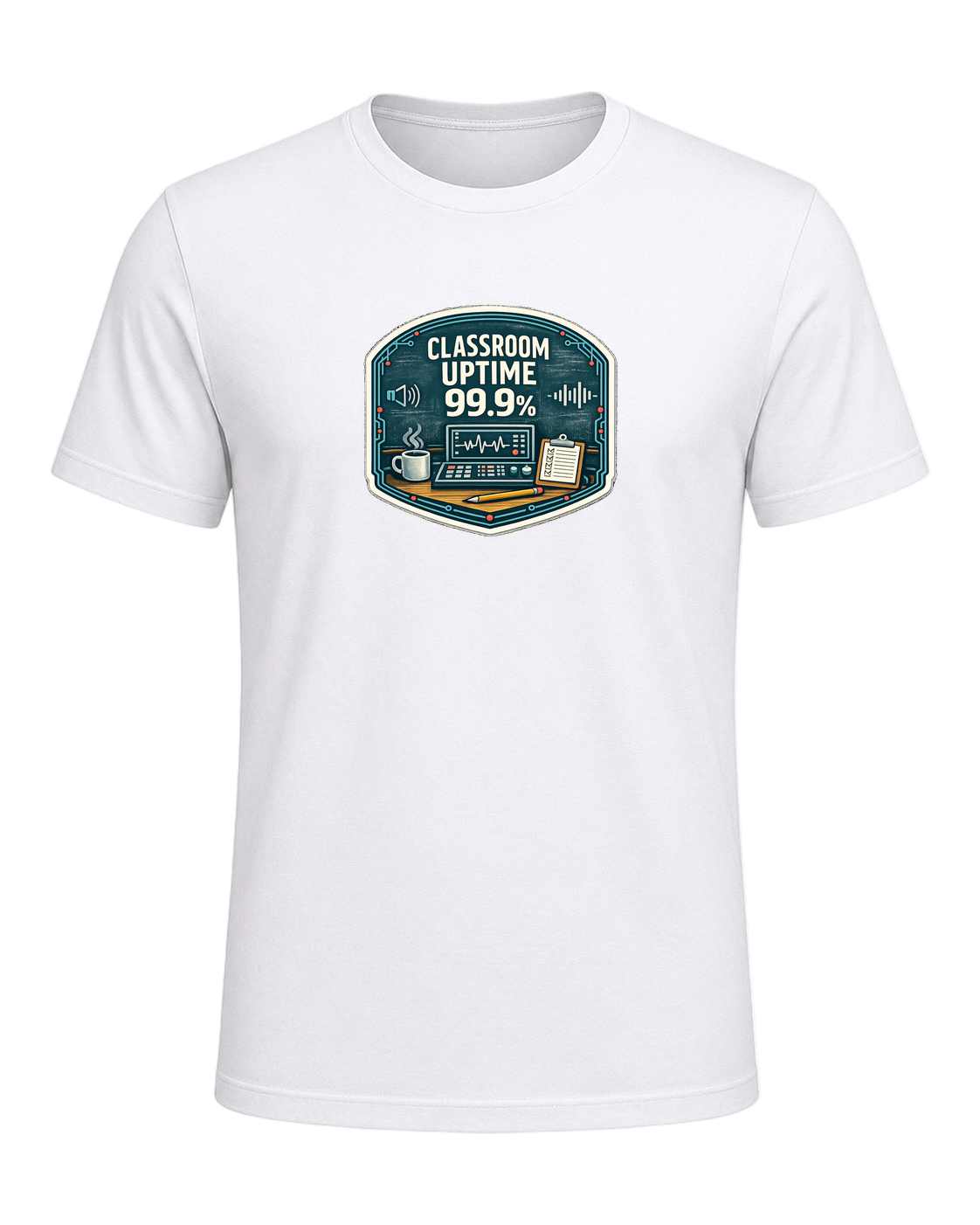 Classroom Uptime 99.9% Tee — White