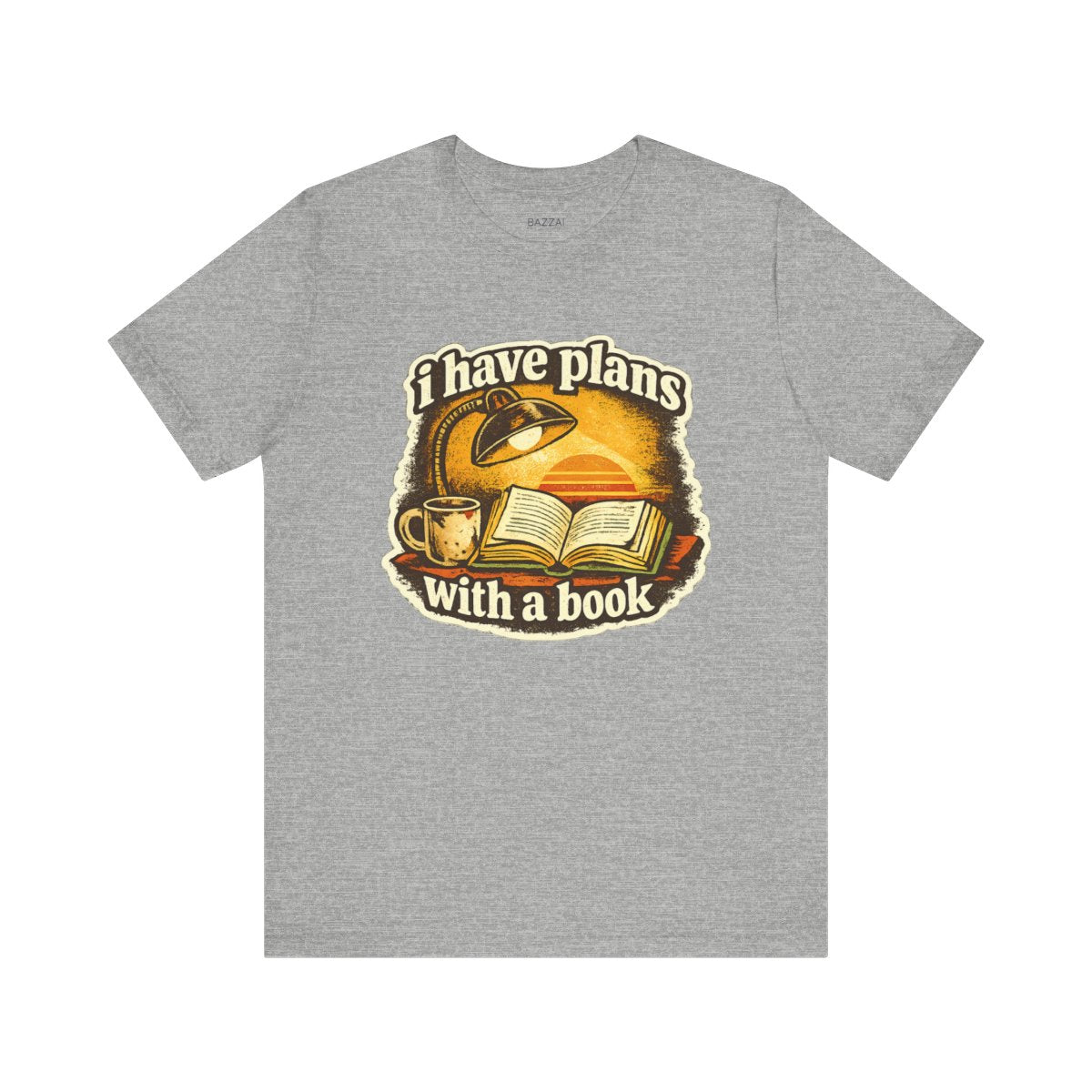 Reading Gift T-Shirt — I Have Plans with a Book — books t-shirt design by Margaux