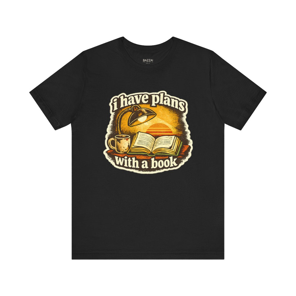 Reading Gift T-Shirt — I Have Plans with a Book — books t-shirt design by Margaux