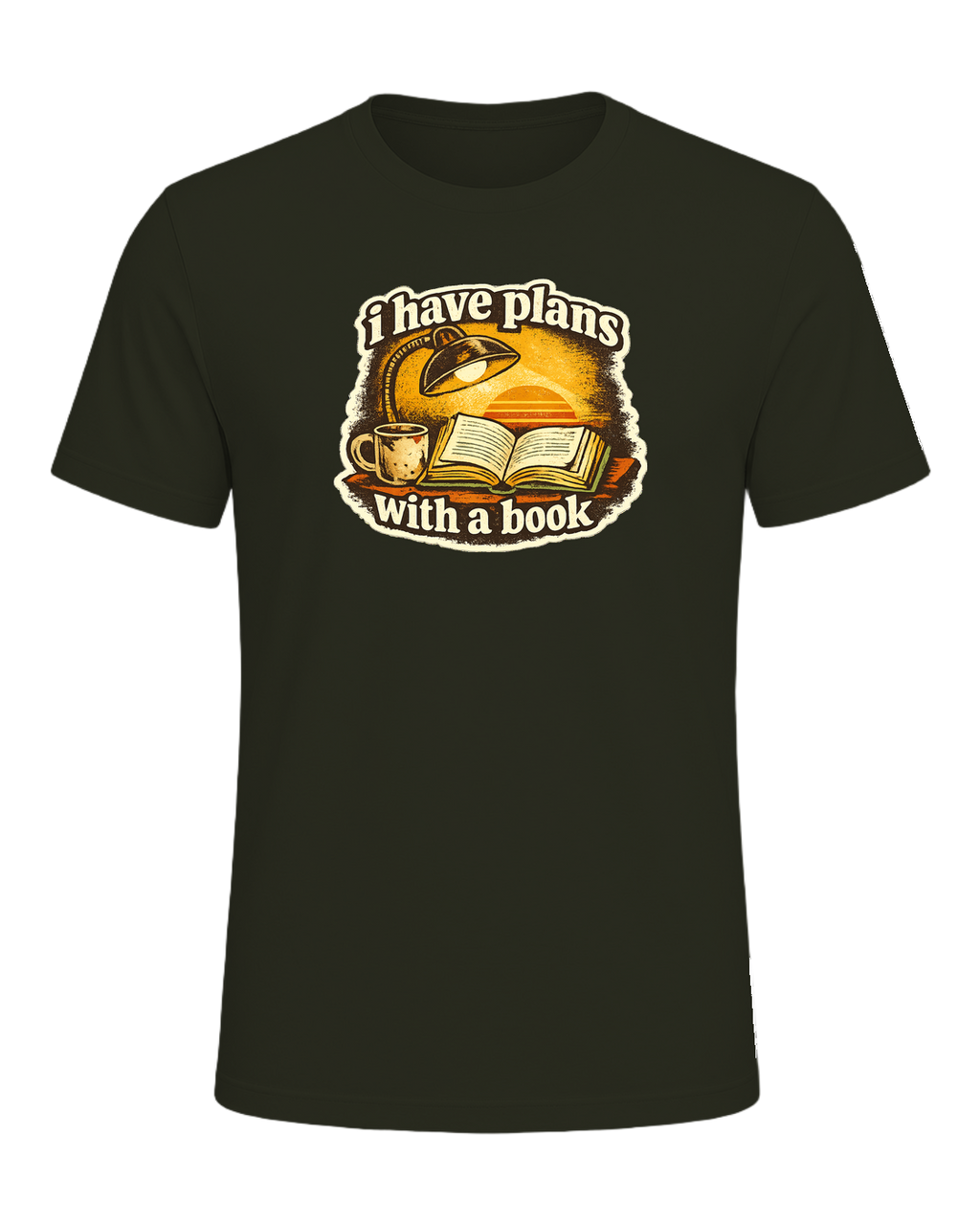 I Have Plans With A Book Tee — Dark Olive
