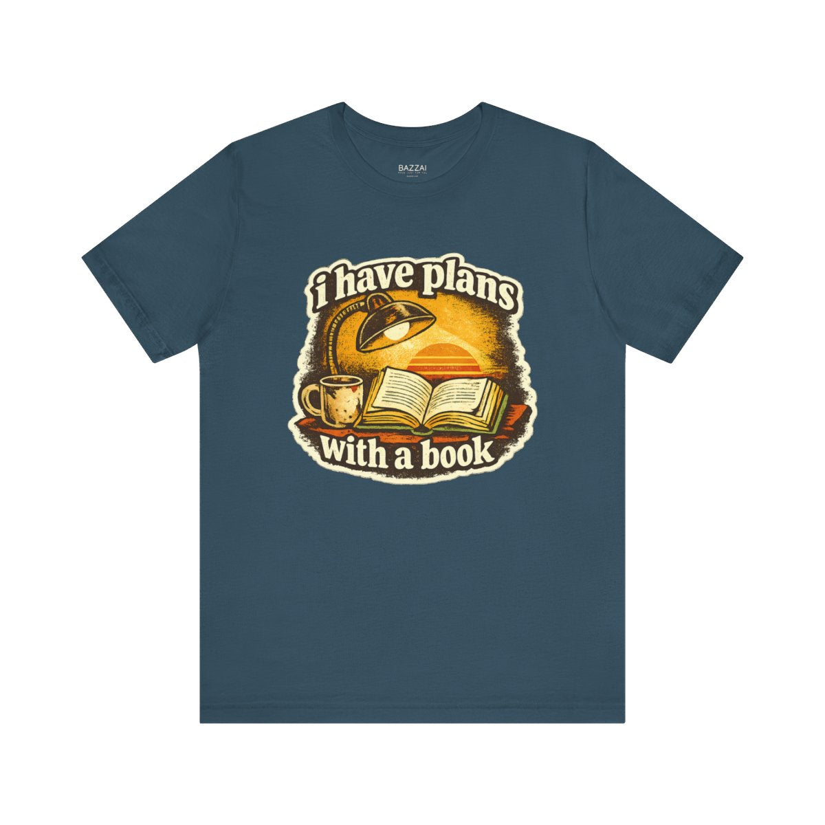 Reading Gift T-Shirt — I Have Plans with a Book — books t-shirt design by Margaux