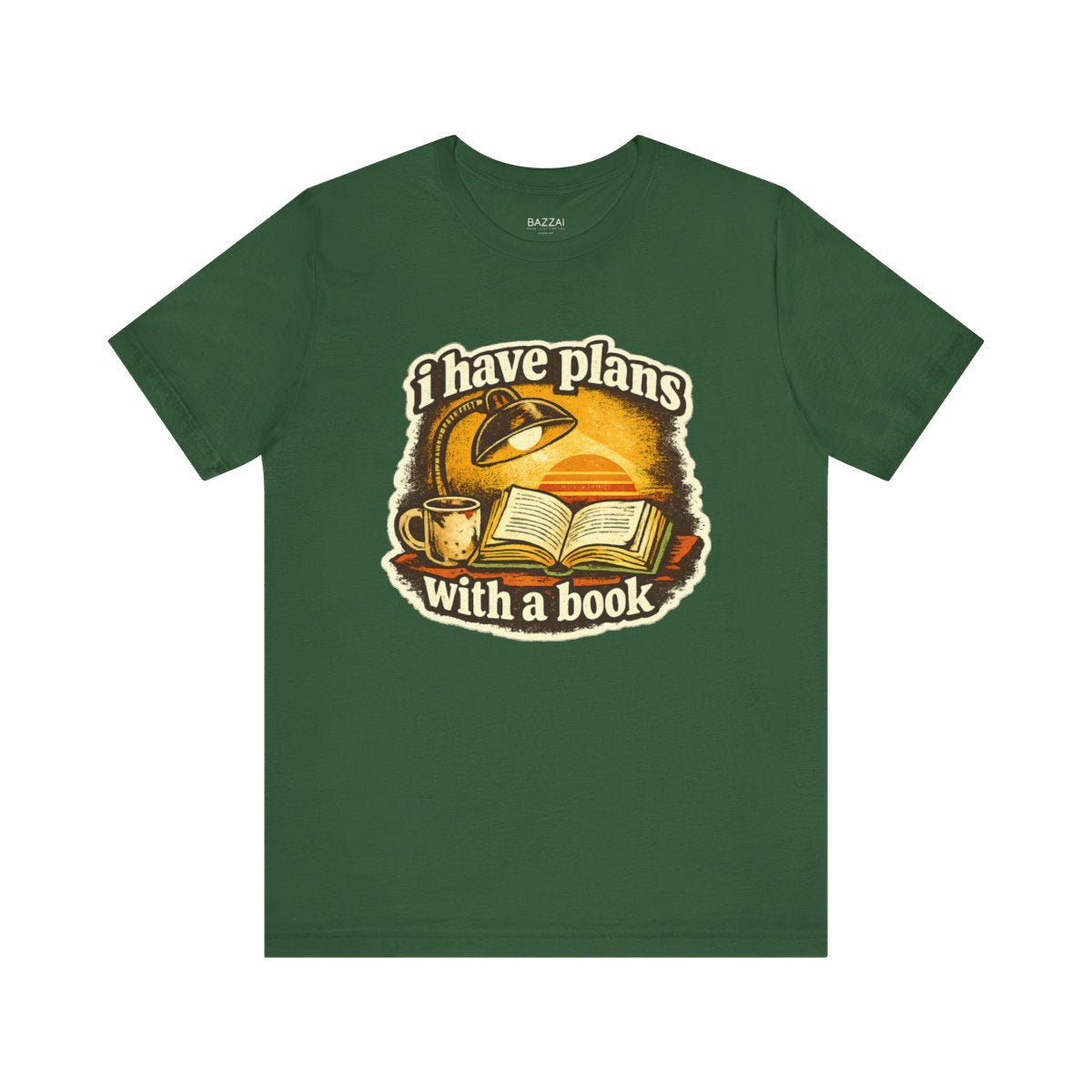 Reading Gift T-Shirt — I Have Plans with a Book — books t-shirt design by Margaux