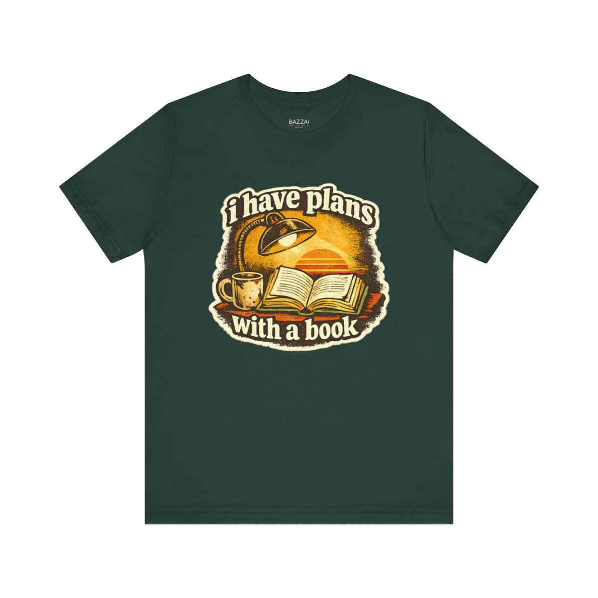 Reading Gift T-Shirt — I Have Plans with a Book — books t-shirt design by Margaux