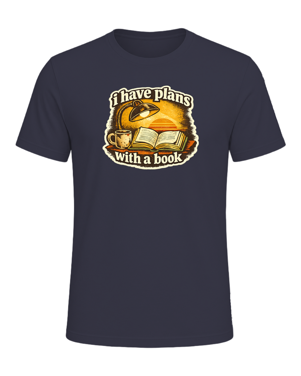 I Have Plans With A Book Tee — Heather Midnight Navy