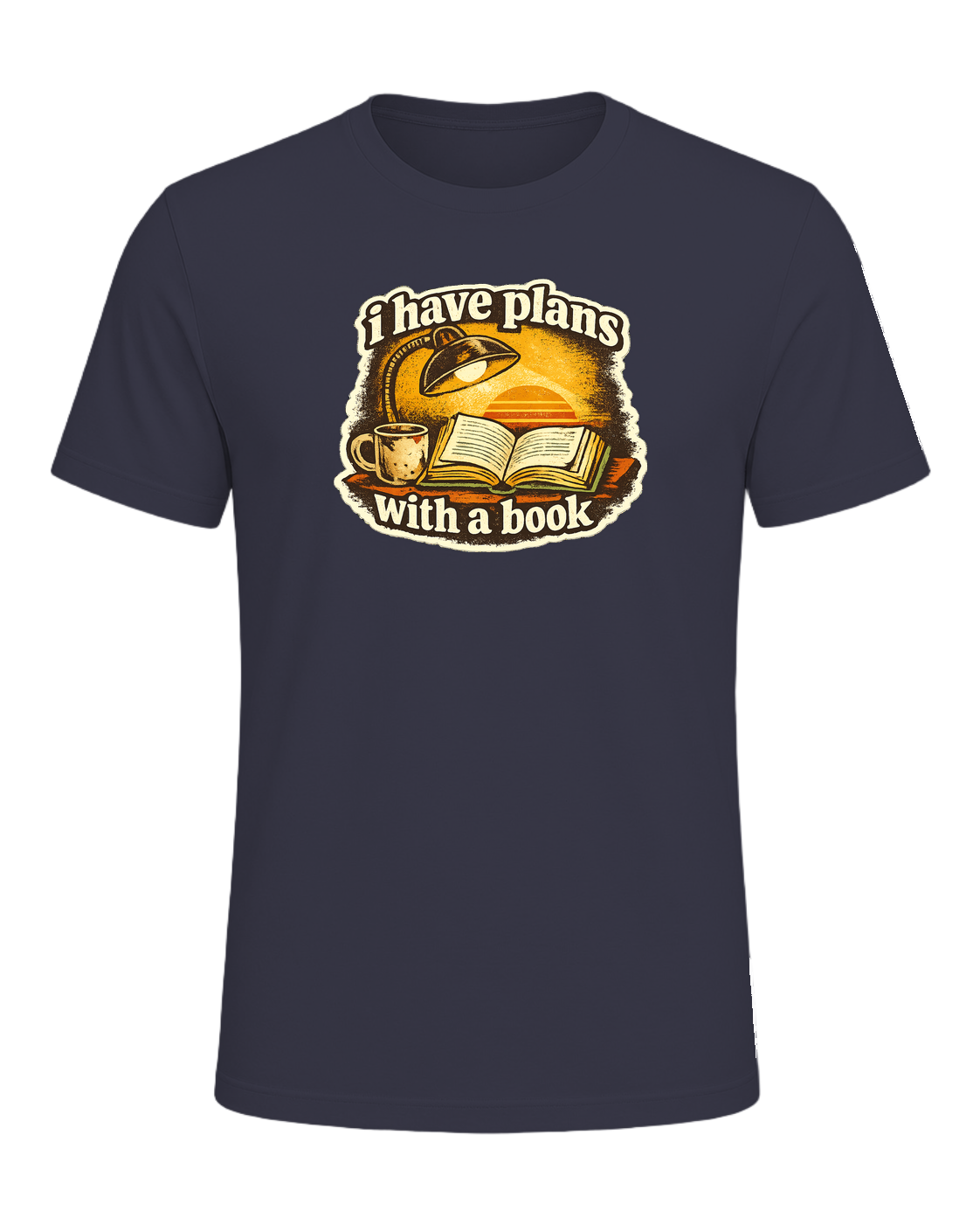 I Have Plans With A Book Tee — Heather Midnight Navy