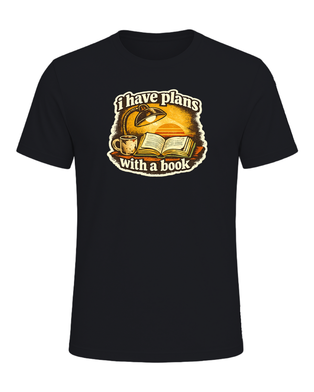 I Have Plans With A Book Tee — Vintage Black