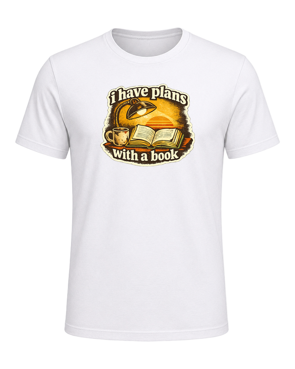 I Have Plans With A Book Tee — White