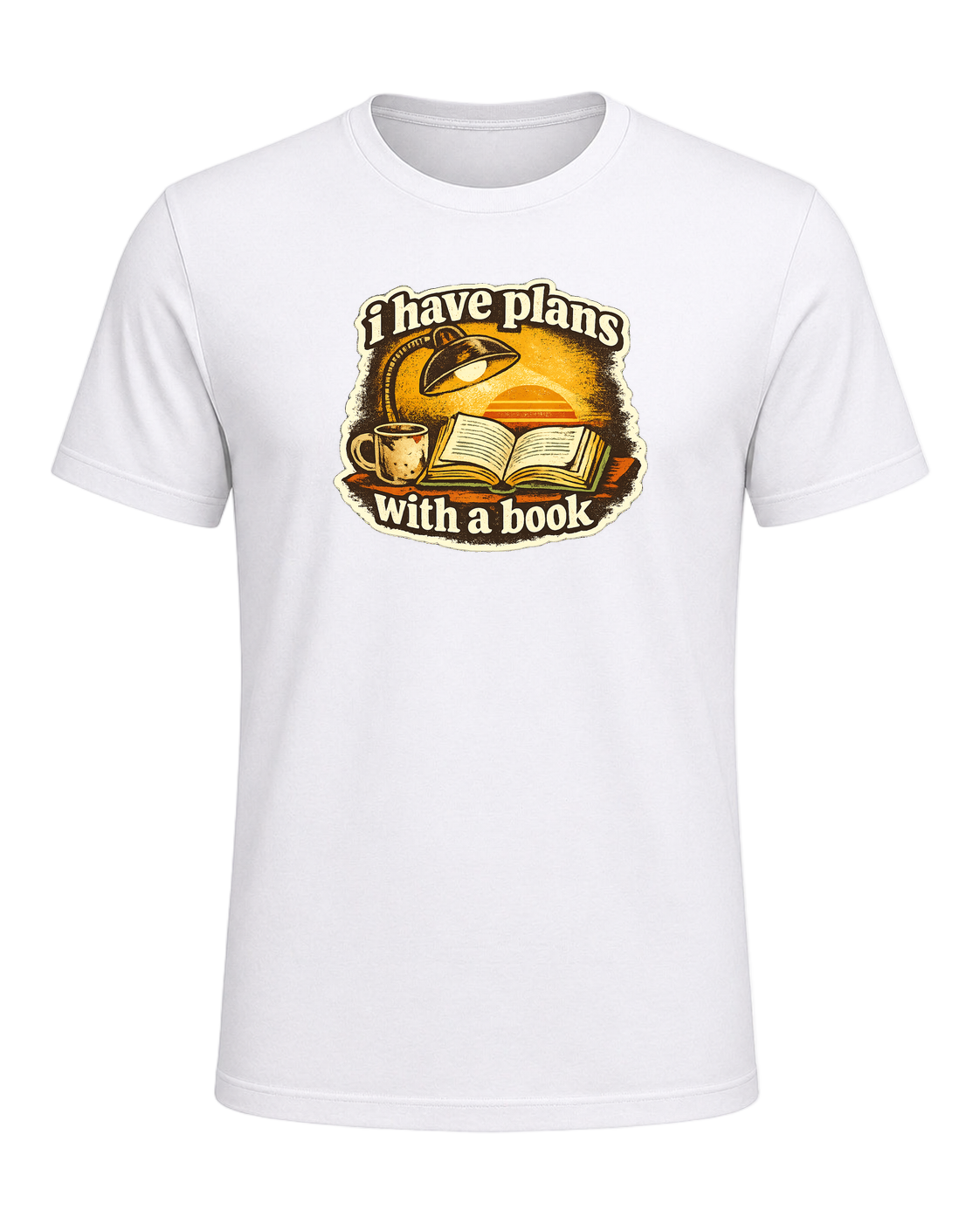 I Have Plans With A Book Tee — White