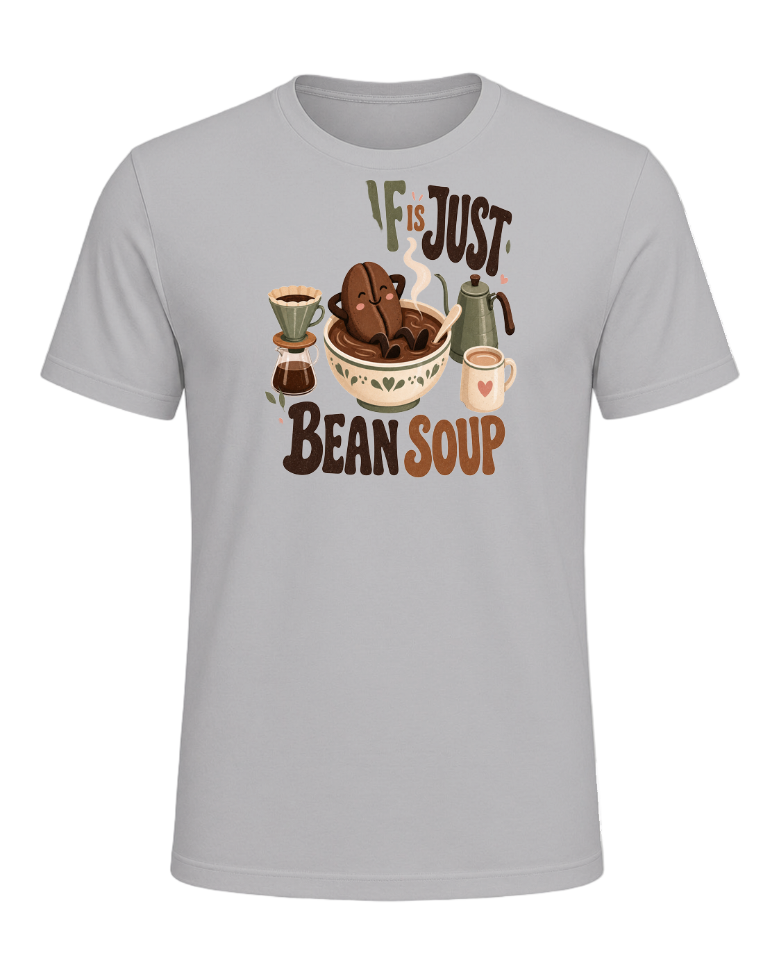 DECAF IS JUST BEAN SOUP — Athletic Heather