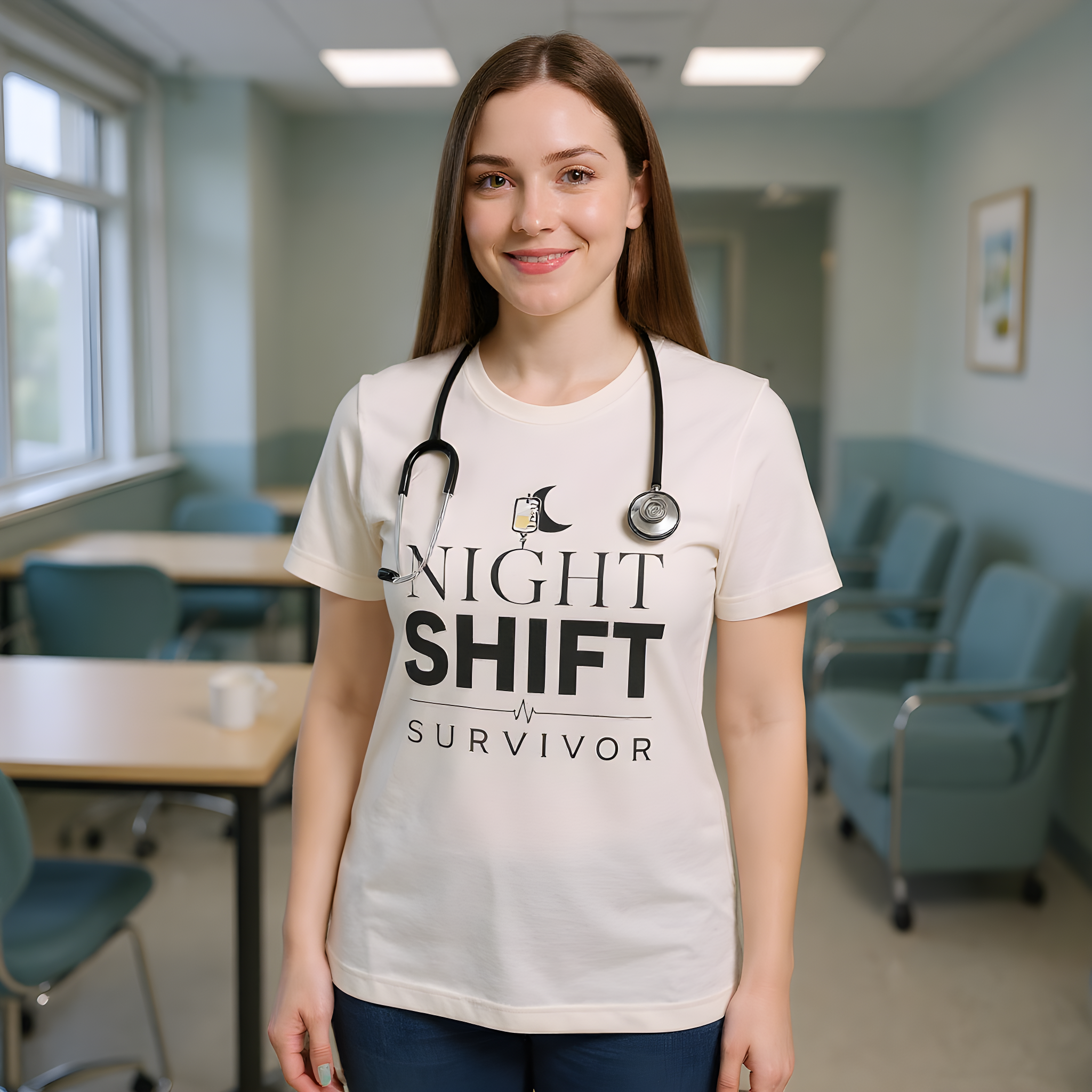 Night Shift Nurse T-Shirt — Night Shift Survivor — t-shirt design