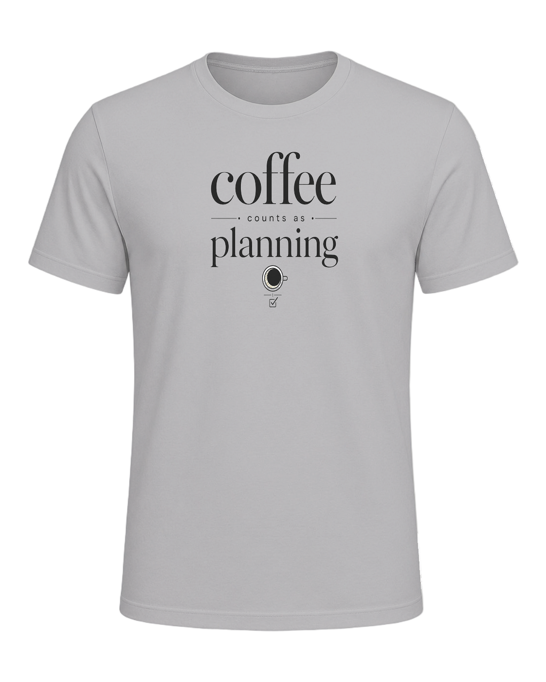 coffee counts as planning — Athletic Heather