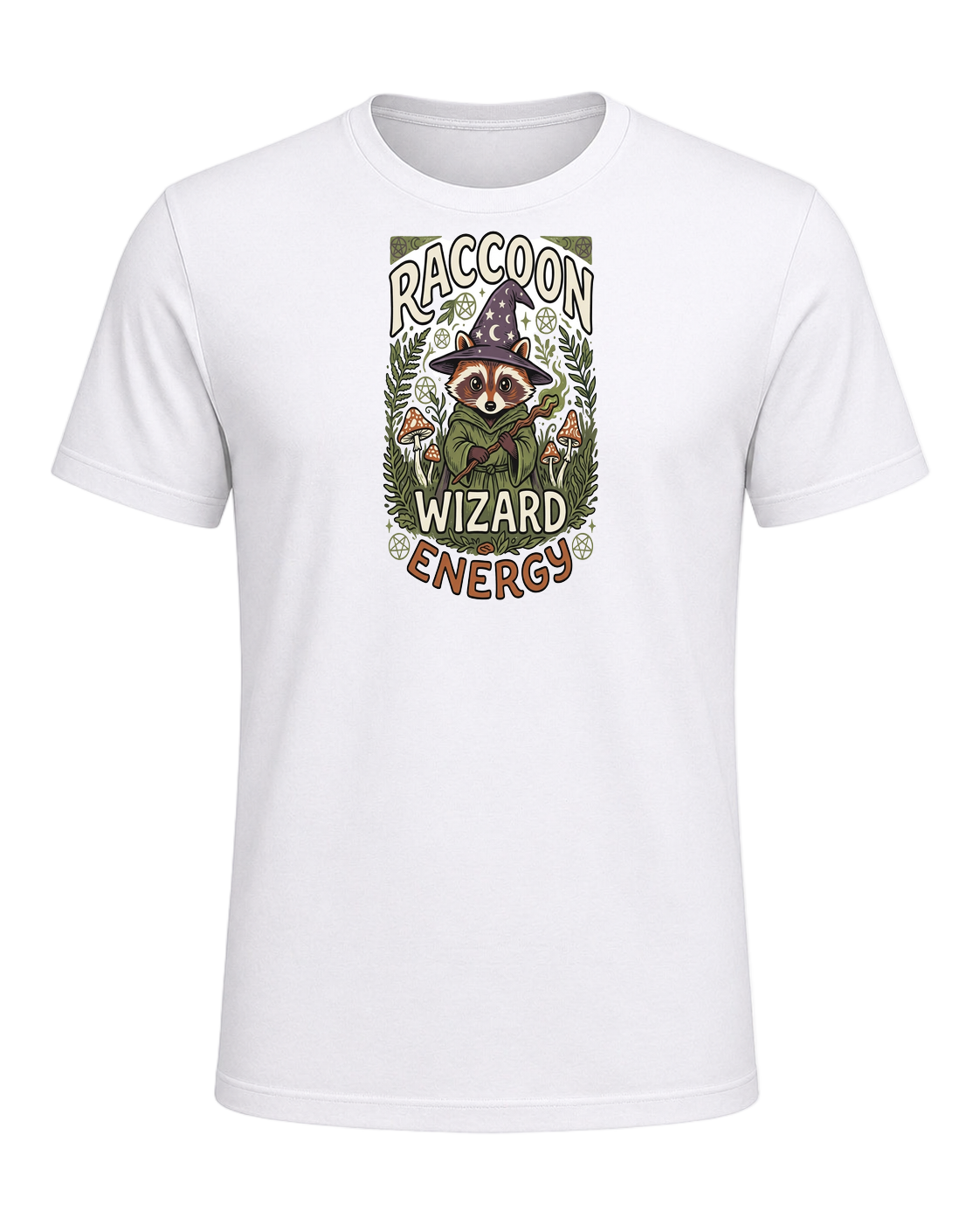 RACCOON WIZARD ENERGY — White