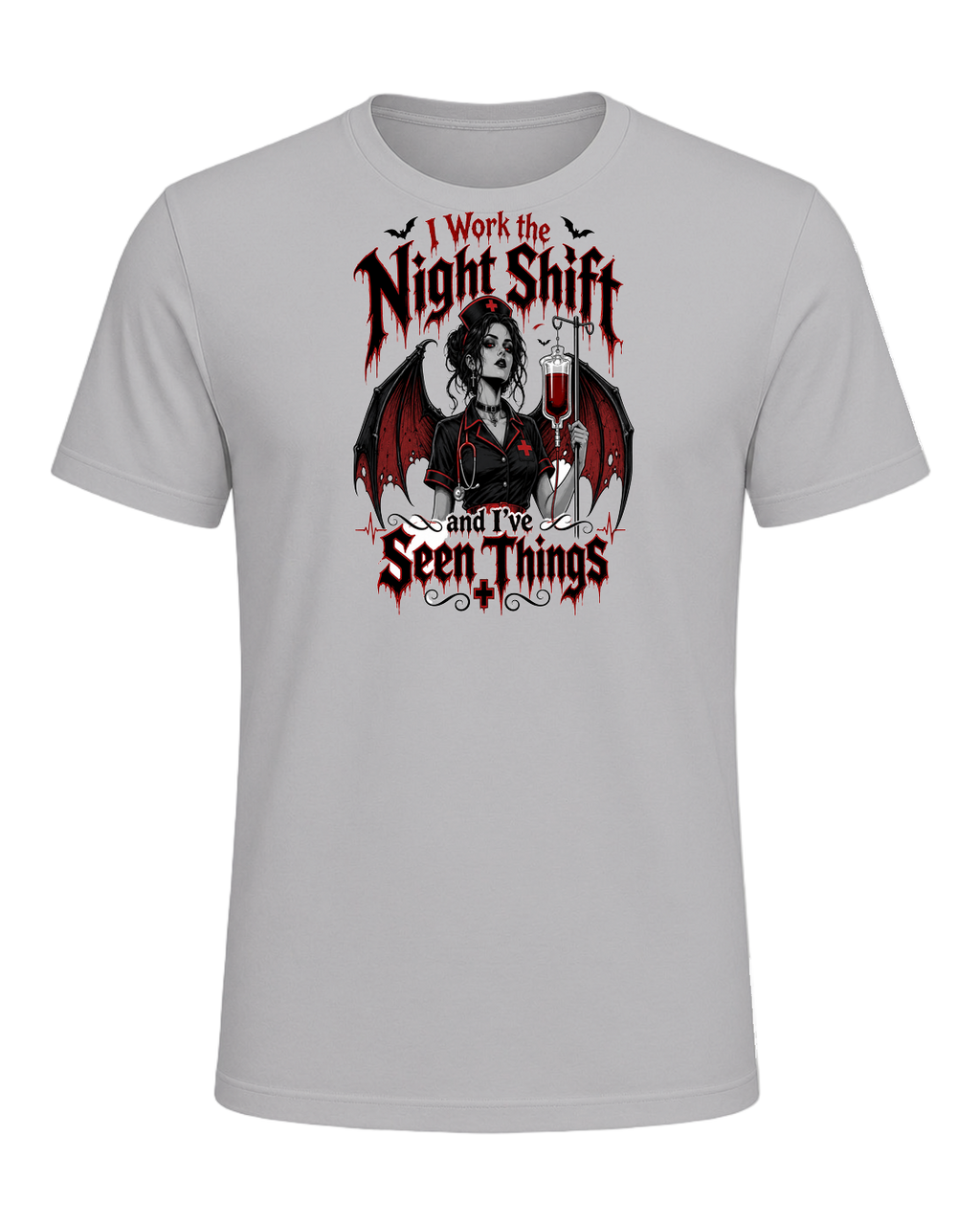 Nurse Night Shift Spooky — Athletic Heather