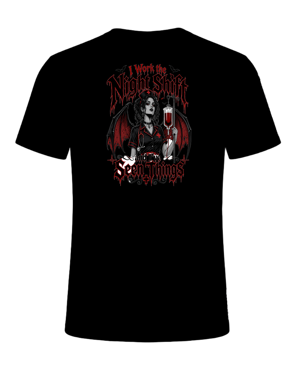 Nurse Night Shift Spooky — Black