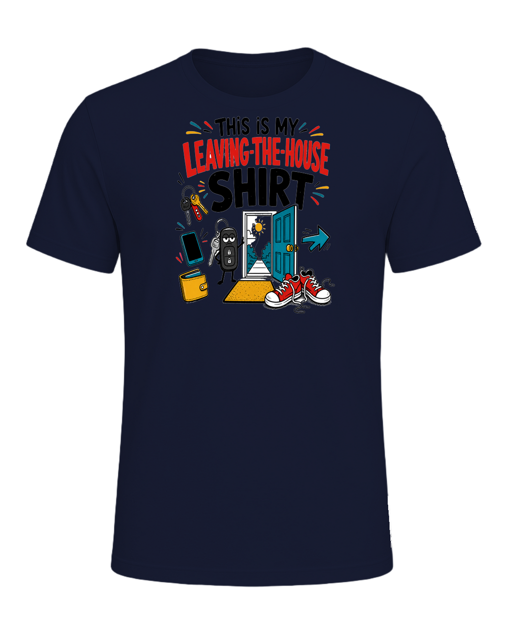 THIS IS MY LEAVING-THE-HOUSE SHIRT — Navy