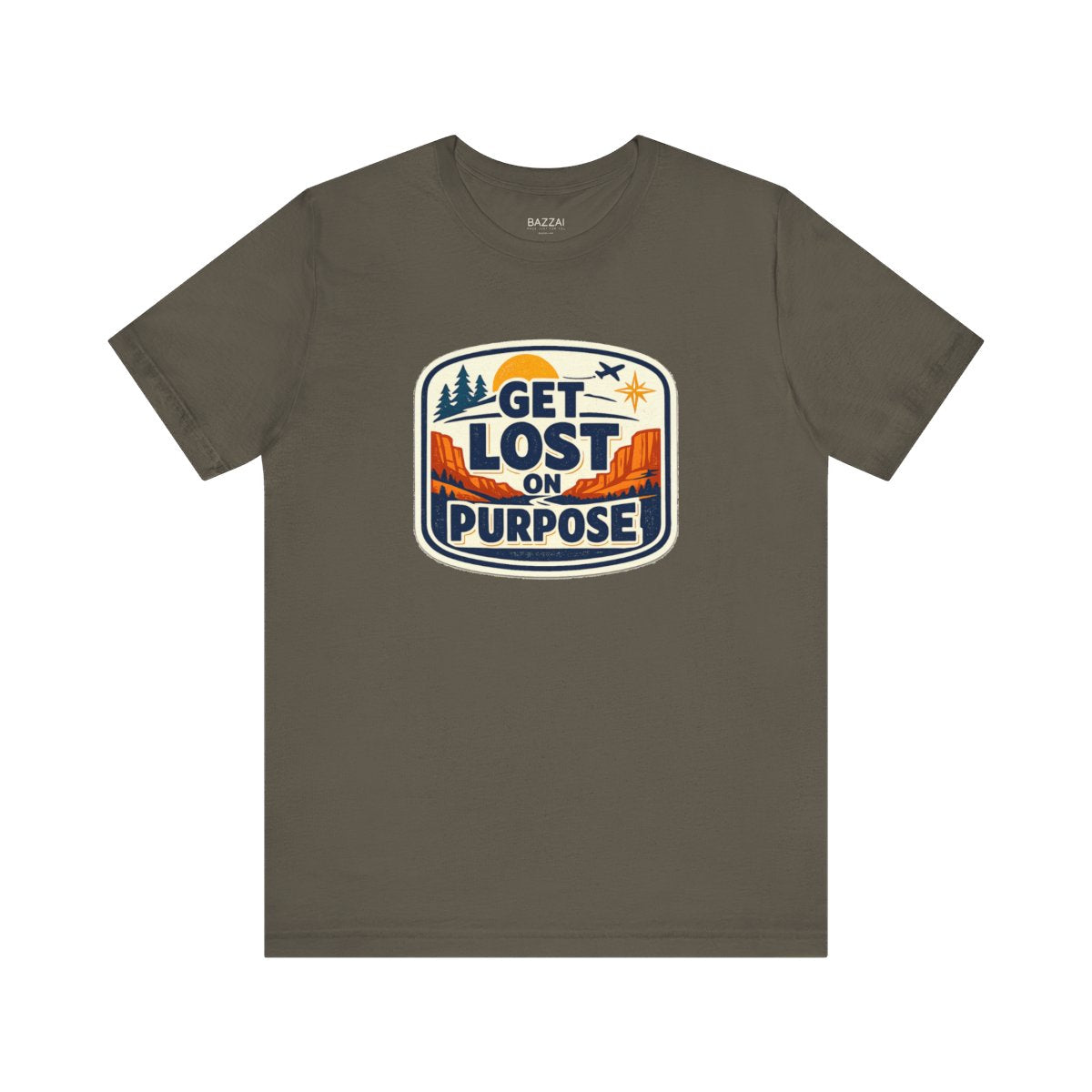 Travel Lover T-Shirt — Get Lost on Purpose — travel wanderer t-shirt design by Reggie