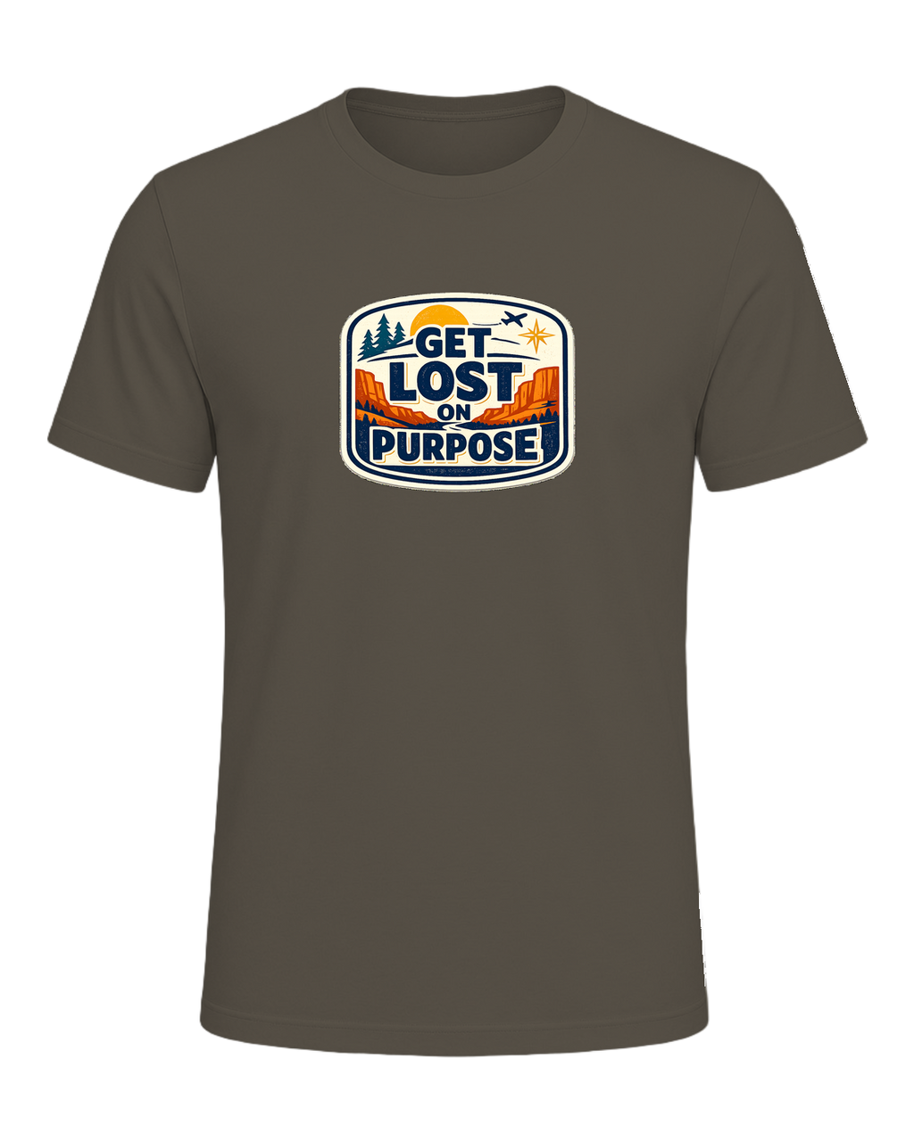 Get Lost On Purpose Tee — Army