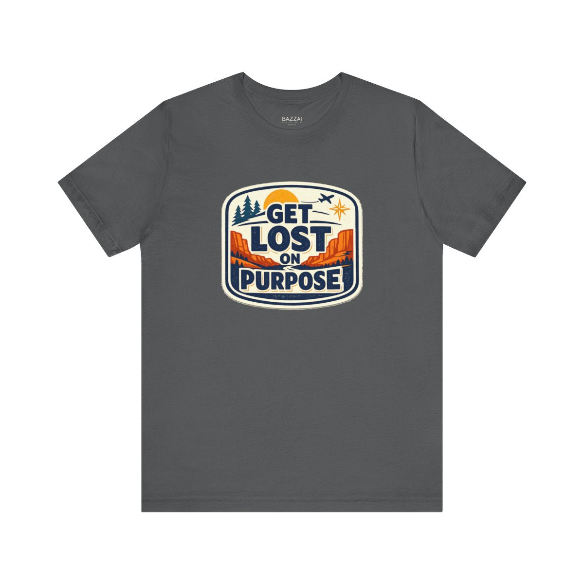 Travel Lover T-Shirt — Get Lost on Purpose — travel wanderer t-shirt design by Reggie