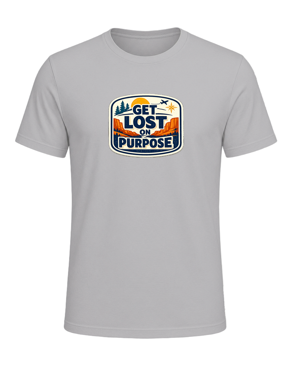 Get Lost On Purpose Tee — Athletic Heather