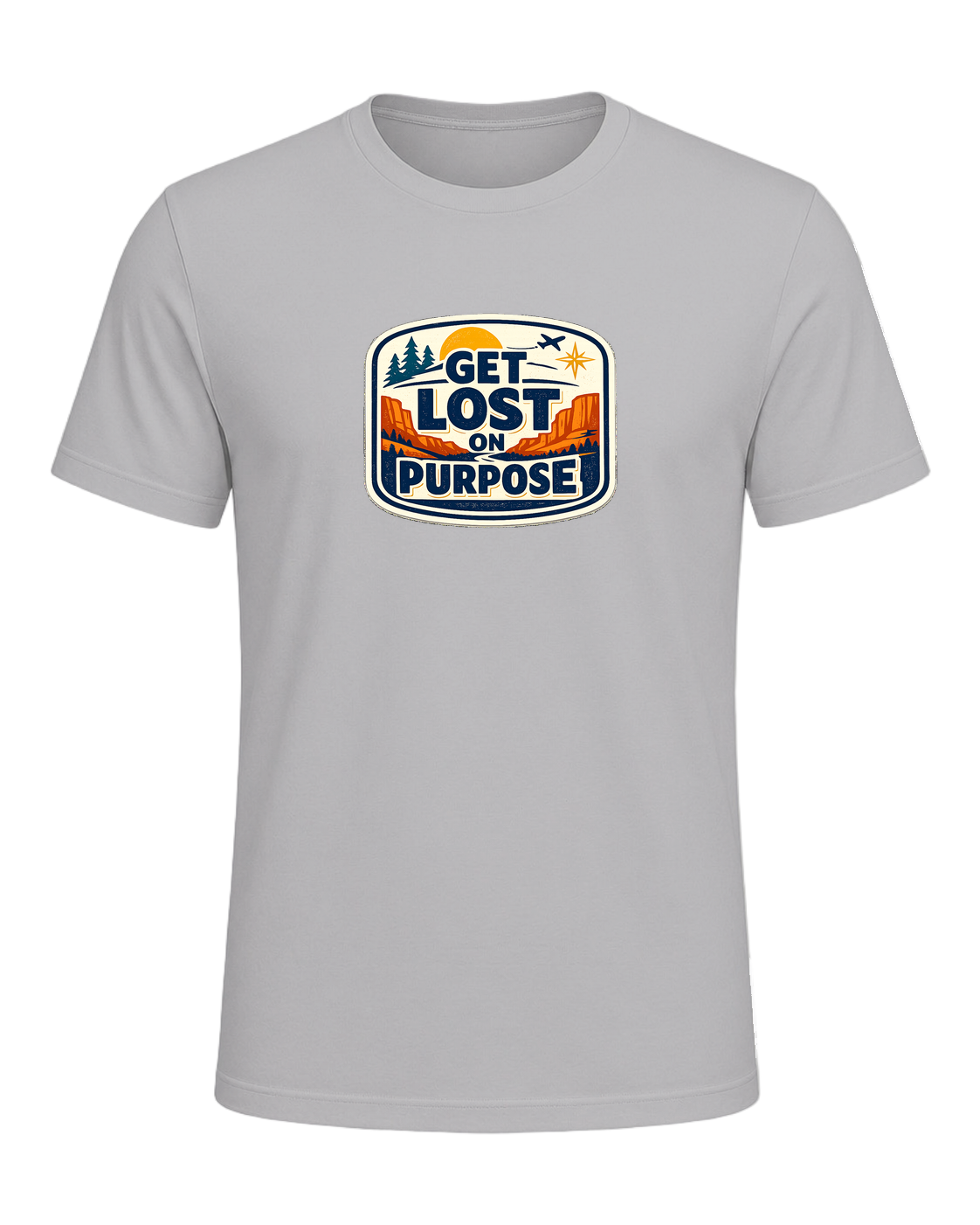 Get Lost On Purpose Tee — Athletic Heather