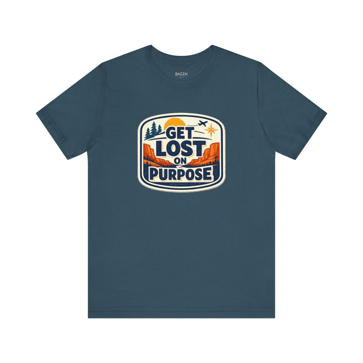 Travel Lover T-Shirt — Get Lost on Purpose — travel wanderer t-shirt design by Reggie