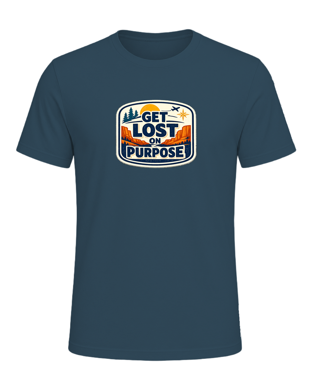 Get Lost On Purpose Tee — Deep Teal