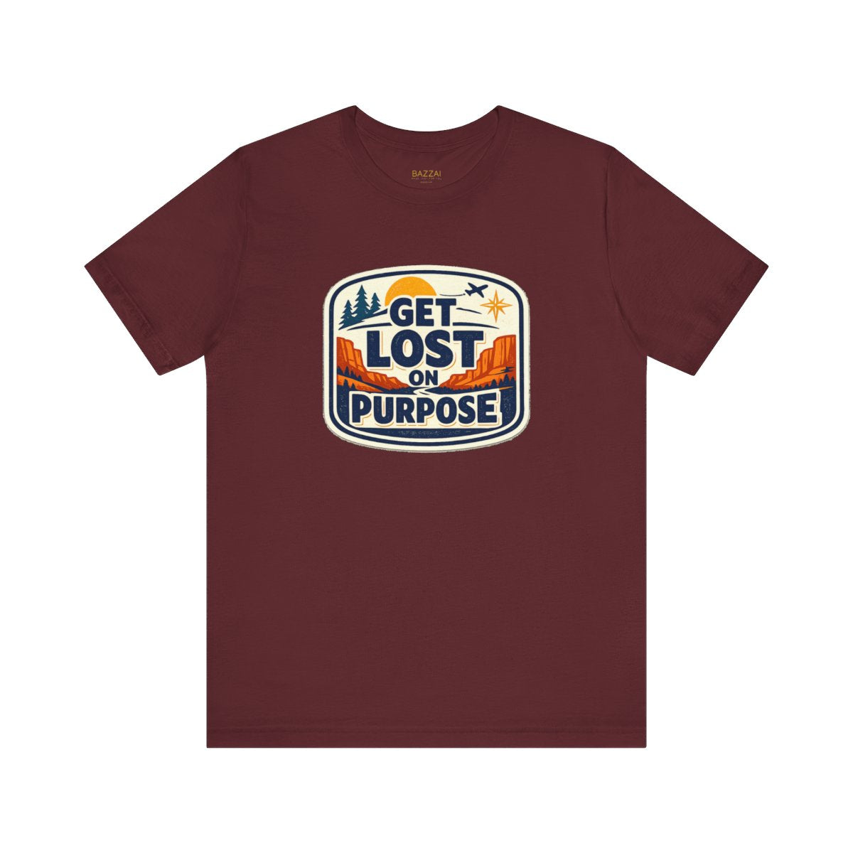 Travel Lover T-Shirt — Get Lost on Purpose — travel wanderer t-shirt design by Reggie