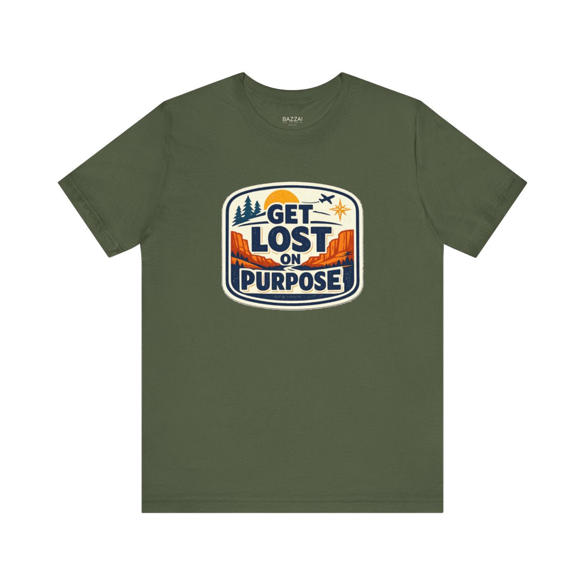 Travel Lover T-Shirt — Get Lost on Purpose — travel wanderer t-shirt design by Reggie