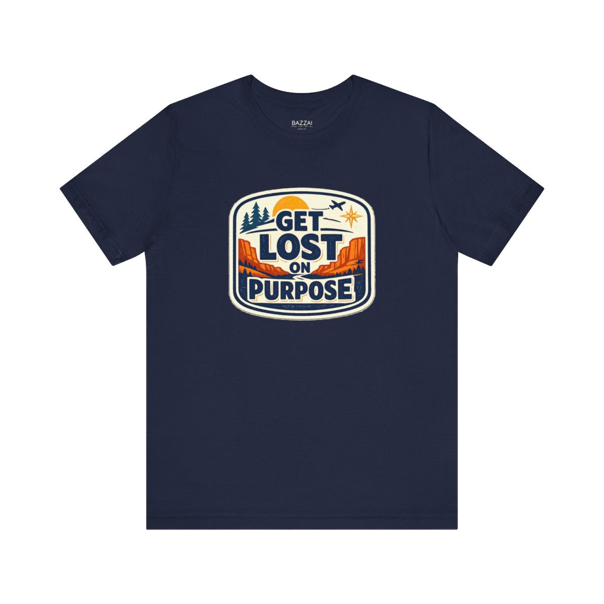 Travel Lover T-Shirt — Get Lost on Purpose — travel wanderer t-shirt design by Reggie