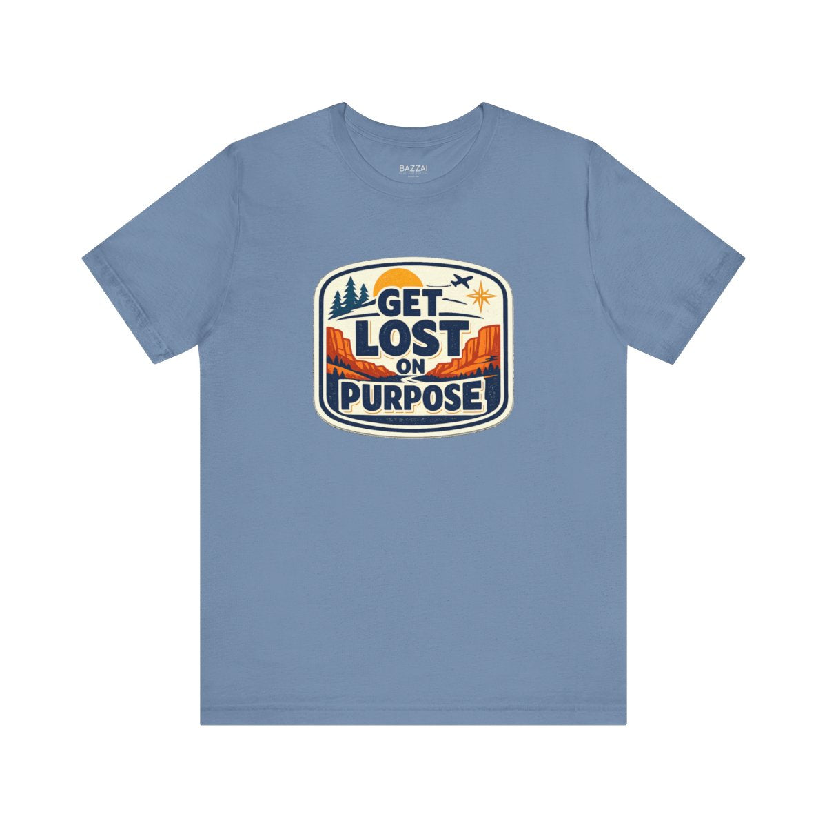 Travel Lover T-Shirt — Get Lost on Purpose — travel wanderer t-shirt design by Reggie