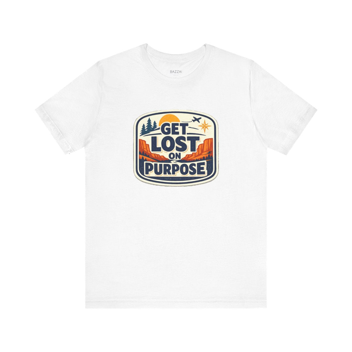 Travel Lover T-Shirt — Get Lost on Purpose — travel wanderer t-shirt design by Reggie