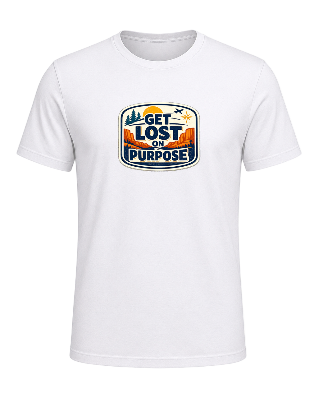 Get Lost On Purpose Tee — White