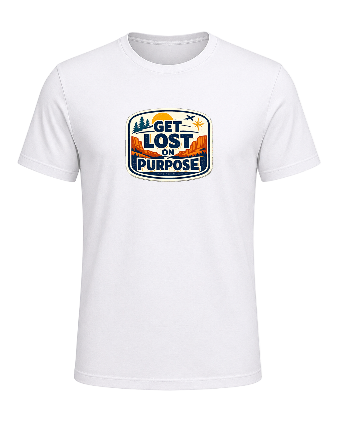 Get Lost On Purpose Tee — White