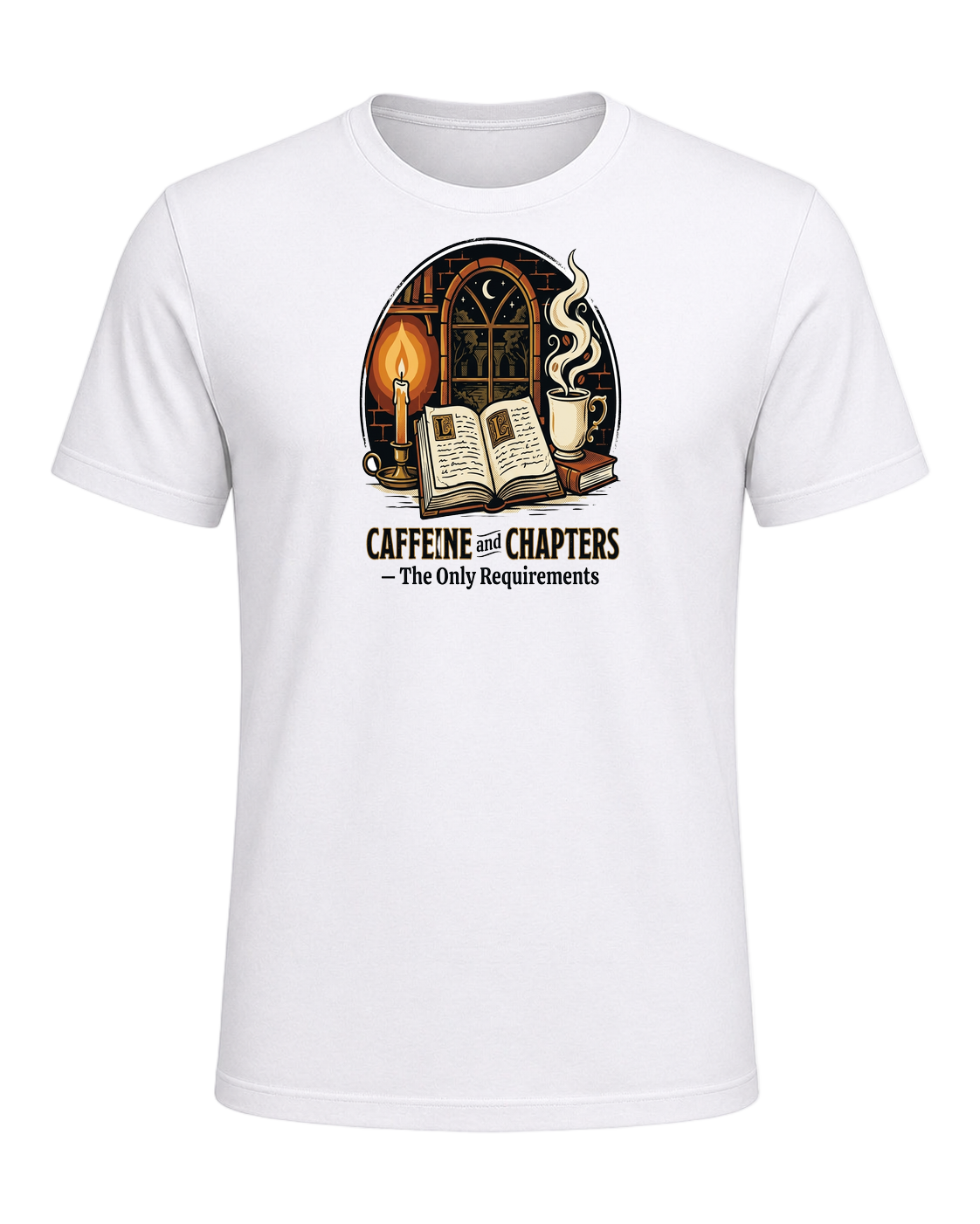 Books & Coffee — White