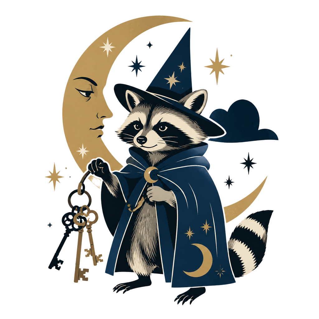 Raccoon Wizard Energy