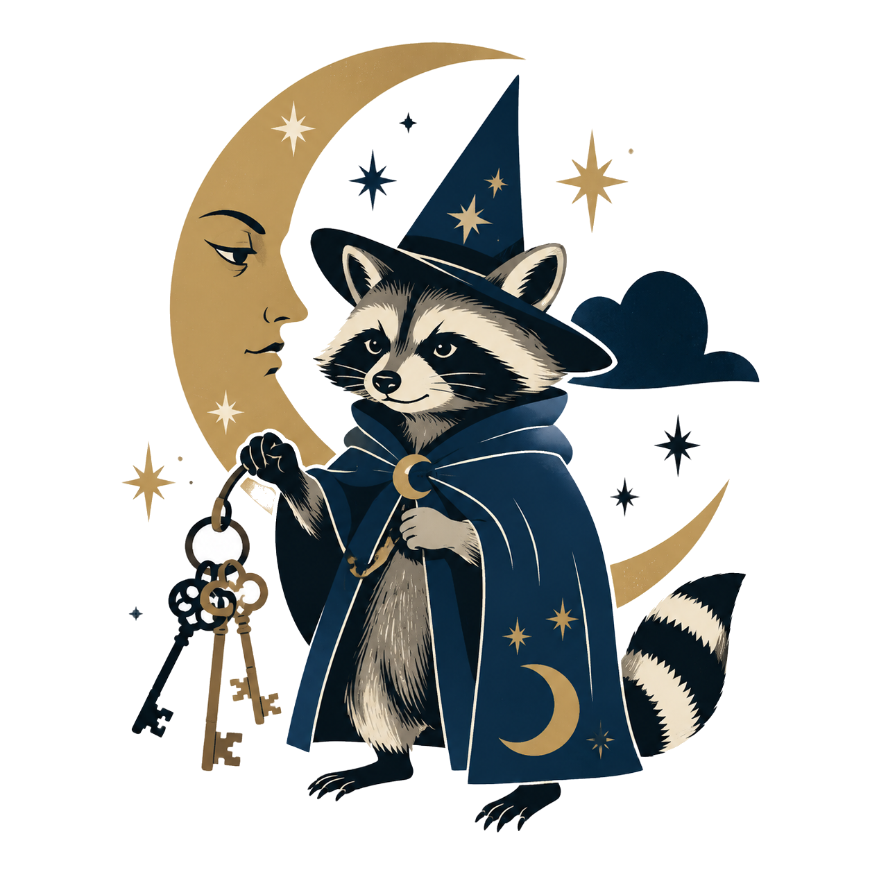 Raccoon Wizard Energy