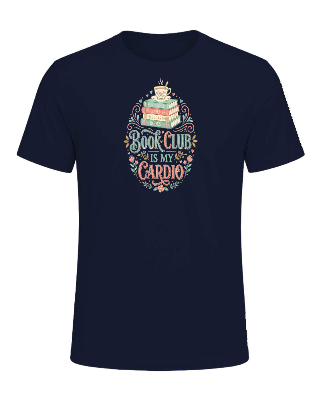 Book Club Is My Cardio — Navy