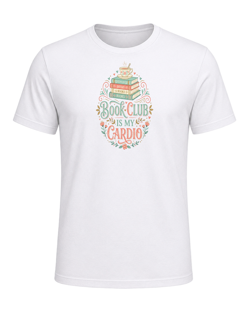 Book Club Is My Cardio — White