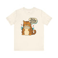 Funny Cat Lover T-Shirt — Grumpy Before Coffee, Both of Us — t-shirt design
