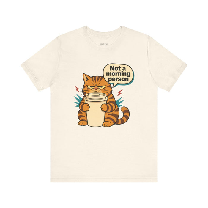 Funny Cat Lover T-Shirt — Grumpy Before Coffee, Both of Us